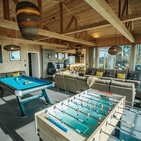 Villa Le Noir Flohay 30 Pers - Malmedy, Vue, Wellness Extérieur photo