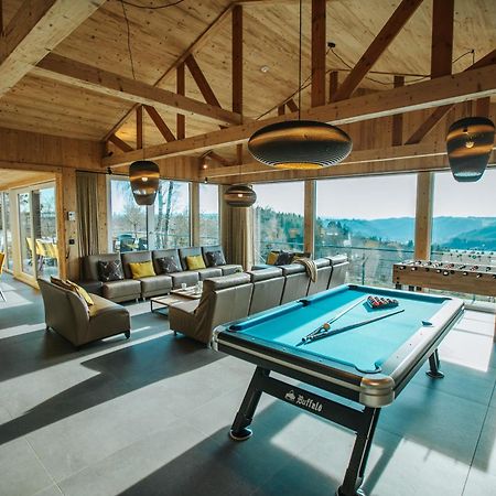 Villa Le Noir Flohay 30 Pers - Malmedy, Vue, Wellness Extérieur photo