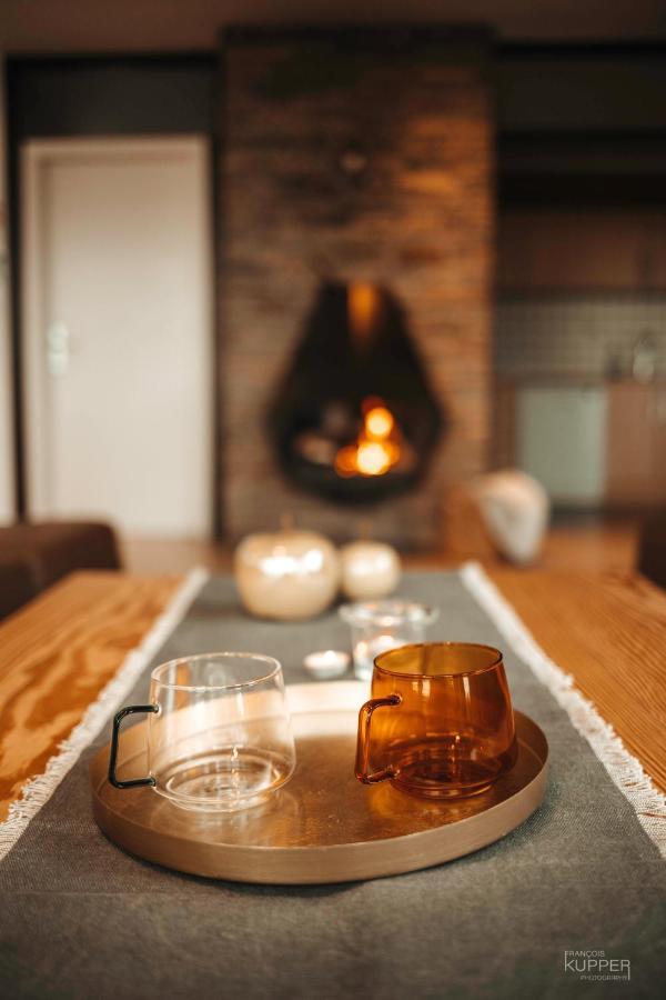 Villa Le Noir Flohay 30 Pers - Malmedy, Vue, Wellness Extérieur photo