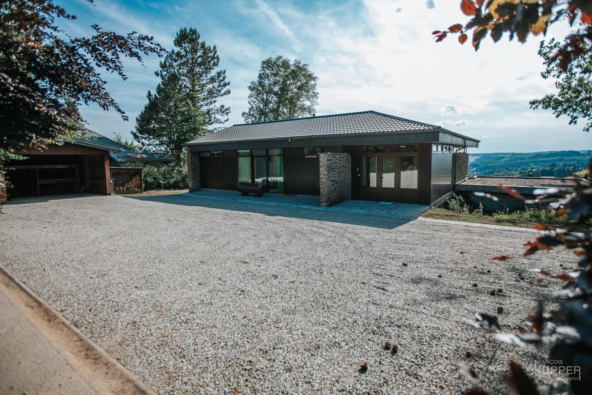 Villa Le Noir Flohay 30 Pers - Malmedy, Vue, Wellness Extérieur photo