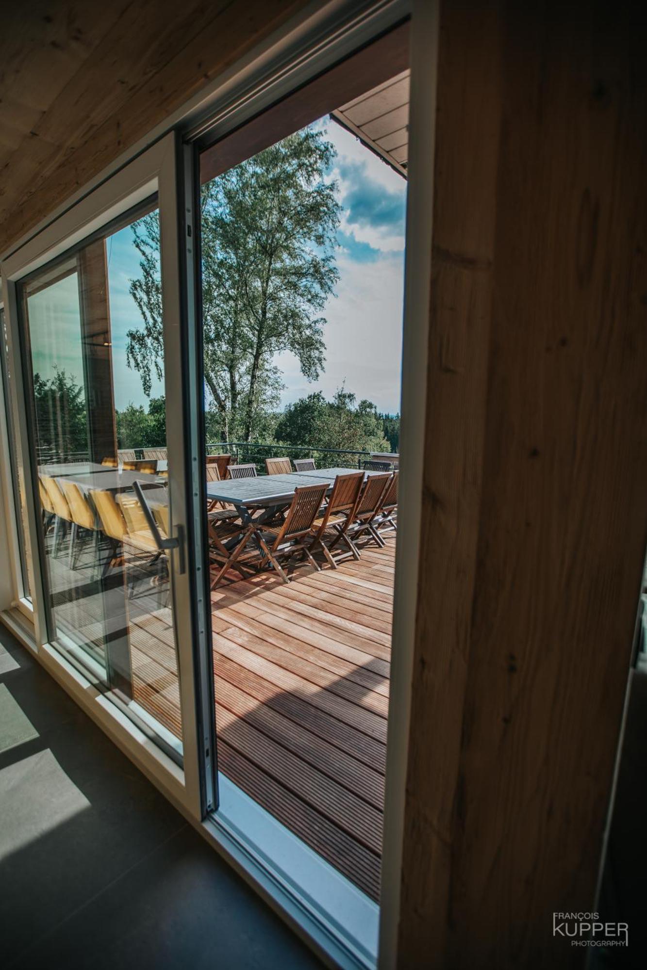 Villa Le Noir Flohay 30 Pers - Malmedy, Vue, Wellness Extérieur photo
