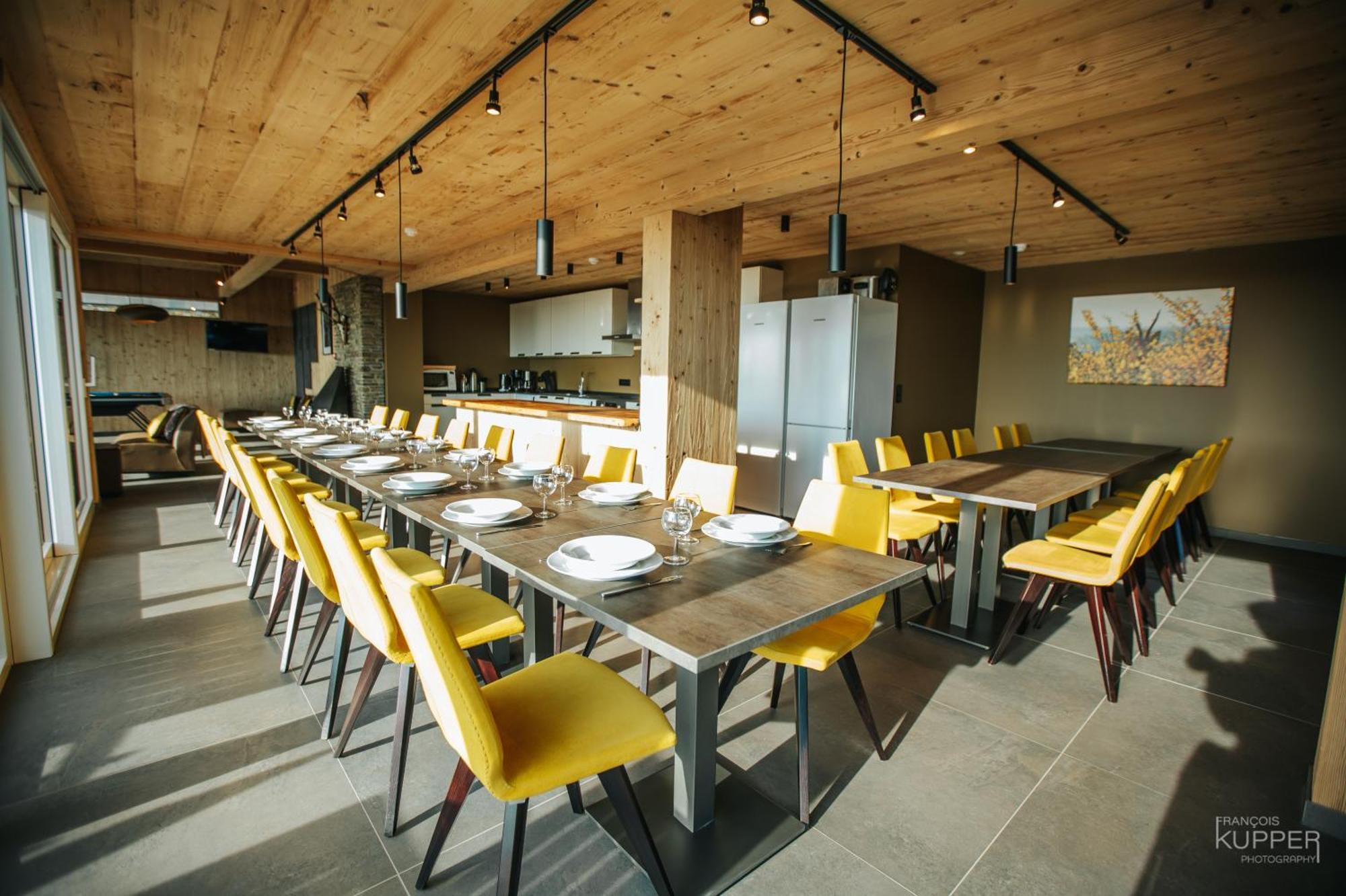 Villa Le Noir Flohay 30 Pers - Malmedy, Vue, Wellness Extérieur photo